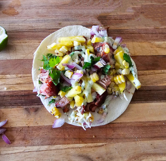 Smoked Pork and Pineapple Carnitas Taco Recipe