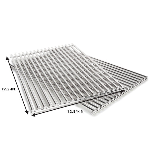 Grill Care Stainless Steel Cooking Grills for Weber Genesis 300 Series (Set of 2)