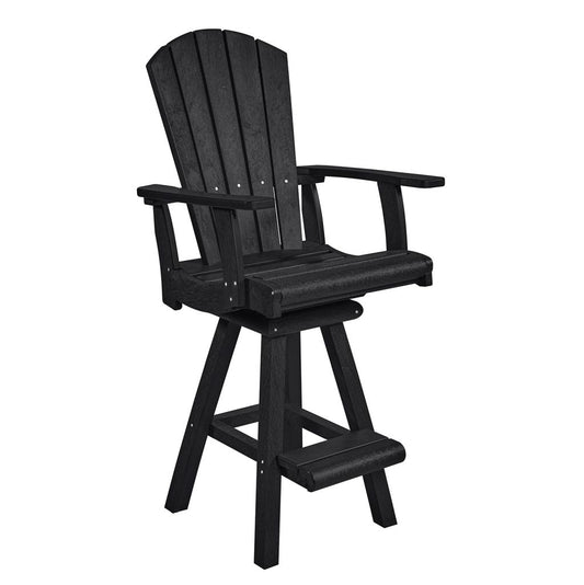 C.R. Plastic Products Addy Swivel Pub Arm Chair
