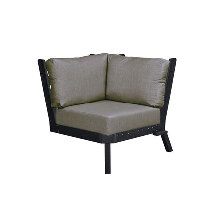C.R. Plastic Products Tofino Deep Seating Sectional Corner with Sunbrella Cushions