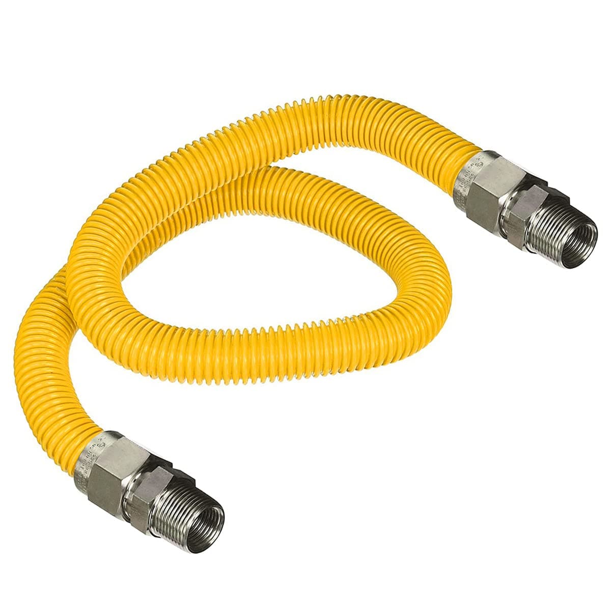 Barbecues Galore Barbecue Parts > Hoses & Fittings > Hoses 24 Inches 1/2" NG/LP MALE PIPE THREAD TO MALE PIPE THREAD APPLIANCE HOSES - CSA APPROVED