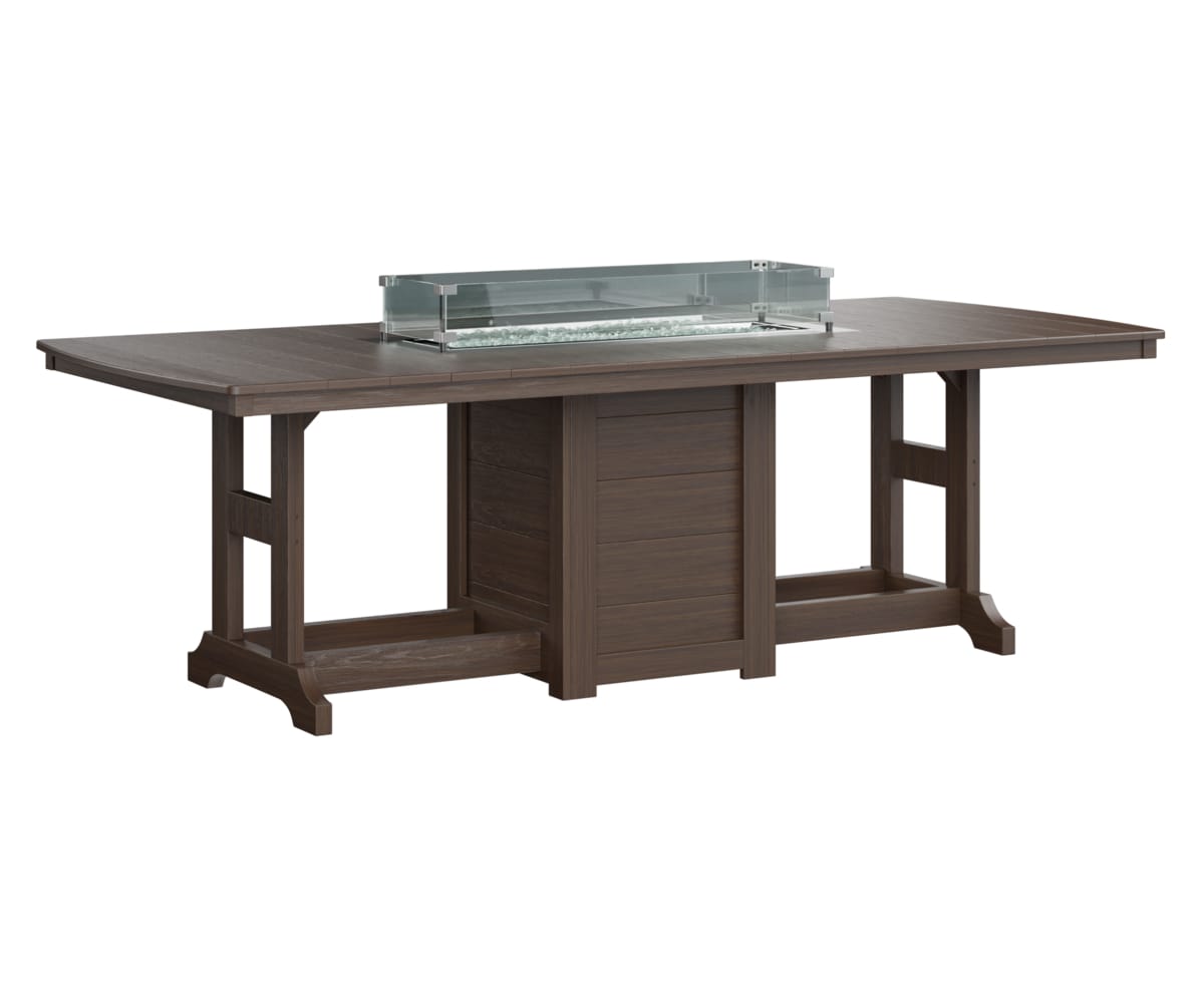 Berlin Gardens Outdoor Living > Patio Furniture > Dining & Pub Natural finish / Dining Height Berlin Gardens - Garden Classic Rectangular Dining and Fire Table