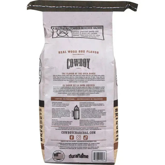 Cowboy Wood & Charcoal > Charcoal > Briquettes Cowboy Hardwood Charcoal Briquets