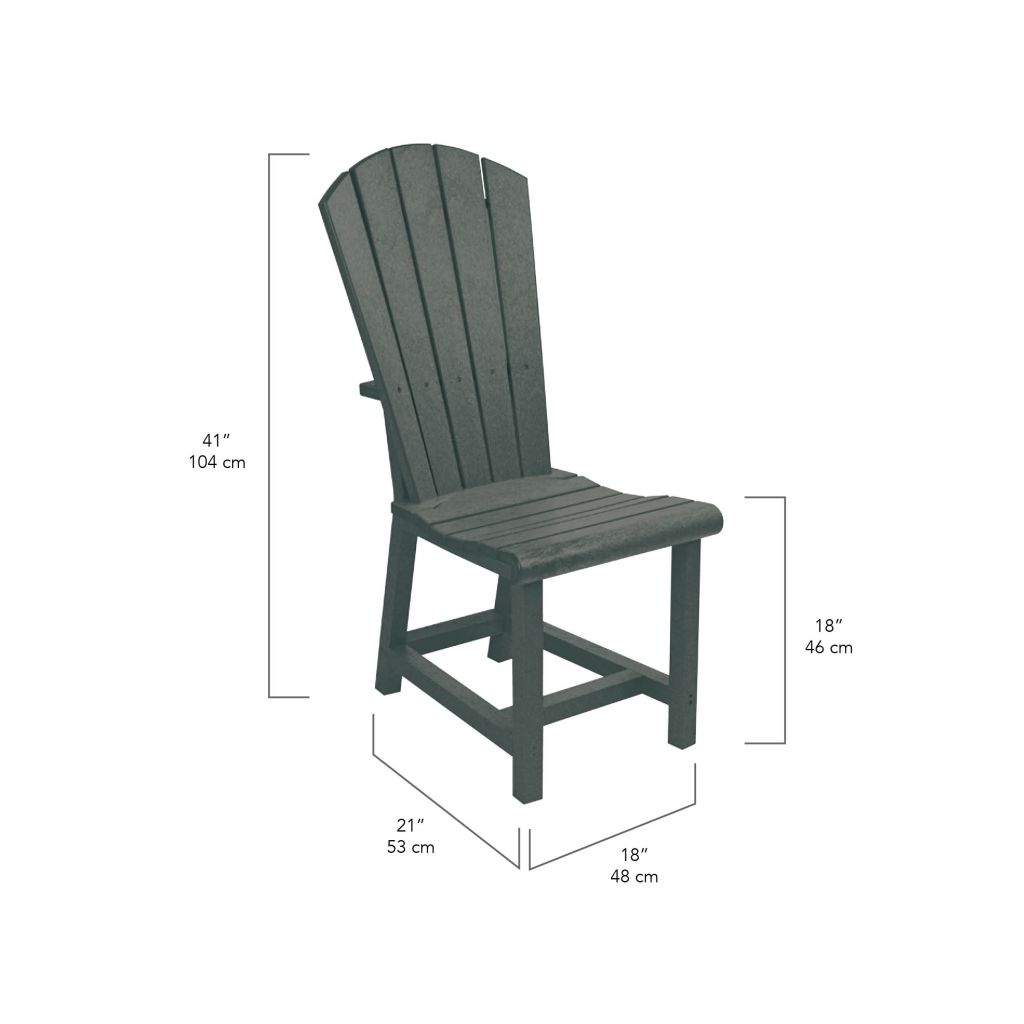 CRP Outdoor Living > Patio Furniture > Dining C.R. Plastic Products Addy Dinning Side Chair