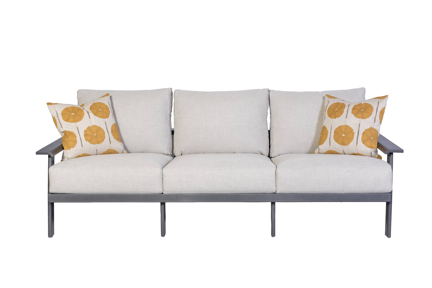 Mallin Outdoor Living > Patio Furniture > Deep Seating Makar Silver / Glimmer Grey Mallin Dakoda Sofa