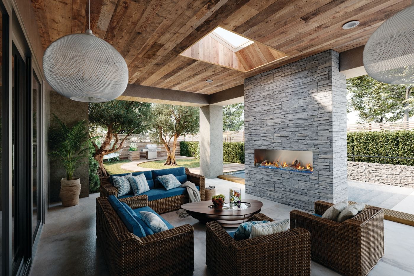 Napoleon Fireplaces > Gas Fireplaces > Direct Vent > Outdoor Napoleon Galaxy Outdoor Fireplace