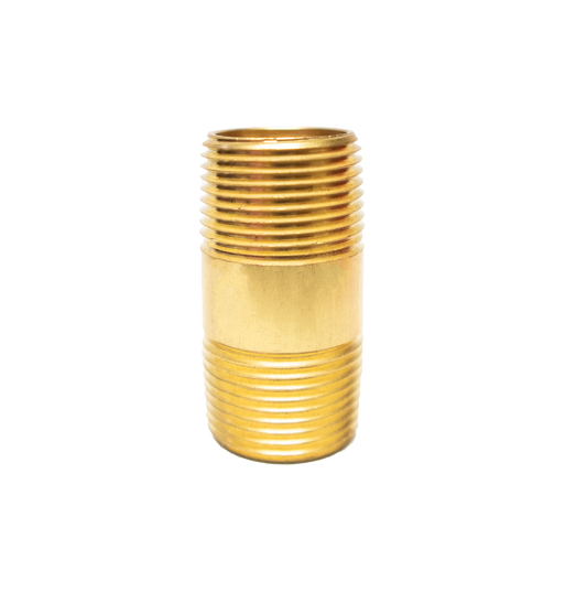 Brass Fitting 3/4" Male Pipe Thread to 3/4" Male Pipe Thread - 113E2