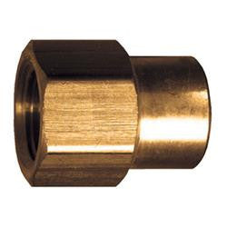 Brass Reducing Coupling - 1/2 to 3/8 Female Pipe Thread