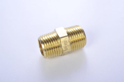 Brass Fitting - HMPHMP 1/2" Male to 1/2" Male Pipe Thread | Barbecues Galore Get it online or in store in Burlington, Oakville, Etobicoke, and Calgary