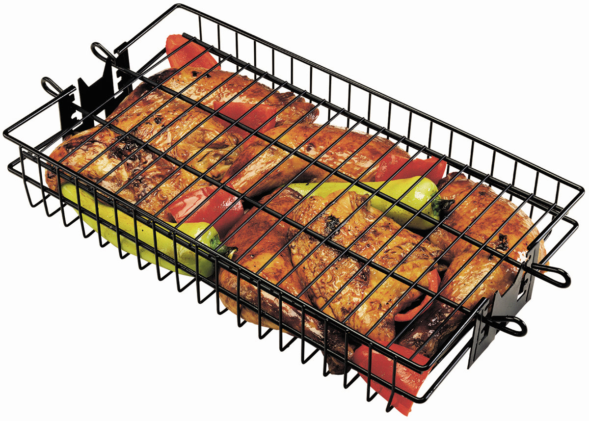 Grill Pro Non-Stick Flat Spit Basket l Barbecues Galore