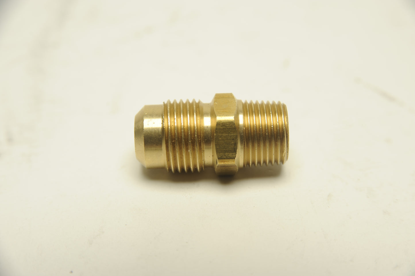 Brass Fitting - 488C 1/2" Male Flare to 3/8" Male Pipe Thread | Barbecues Galore Get it online or in store in Burlington, Oakville, Etobicoke, and Calgary