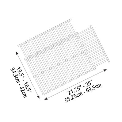 Grill Pro Adjustable Porcelain Coated Cooking Grid - 50335 | Stop by Barbecues Galore and let us help you get fired up in time for summer. Check out any of our 5 stores: Burlington, Oakville, Etobicoke & Calgary
