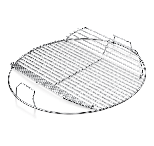 Weber 7433 Replacement 18” Kettle Hinged Cooking Grid | Available in-store and online with Barbecues Galore: Burlington, Oakville, Etobicoke & Calgary. Stop by for all of your Bbq, patio, accessory and parts needs.