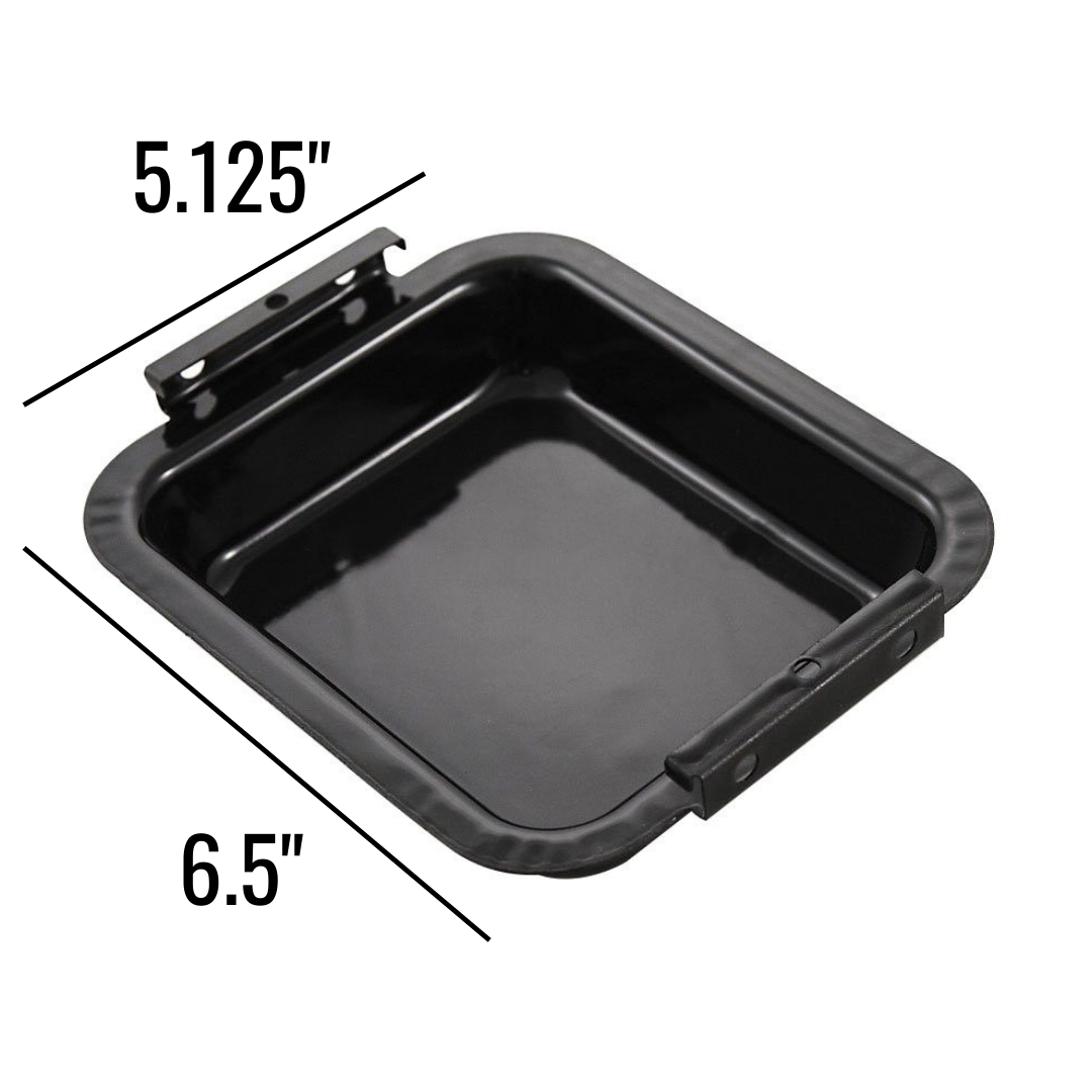 Broil King 52009901 5 1/8" x 6 1/2" Porcelain Coated Grease Pan