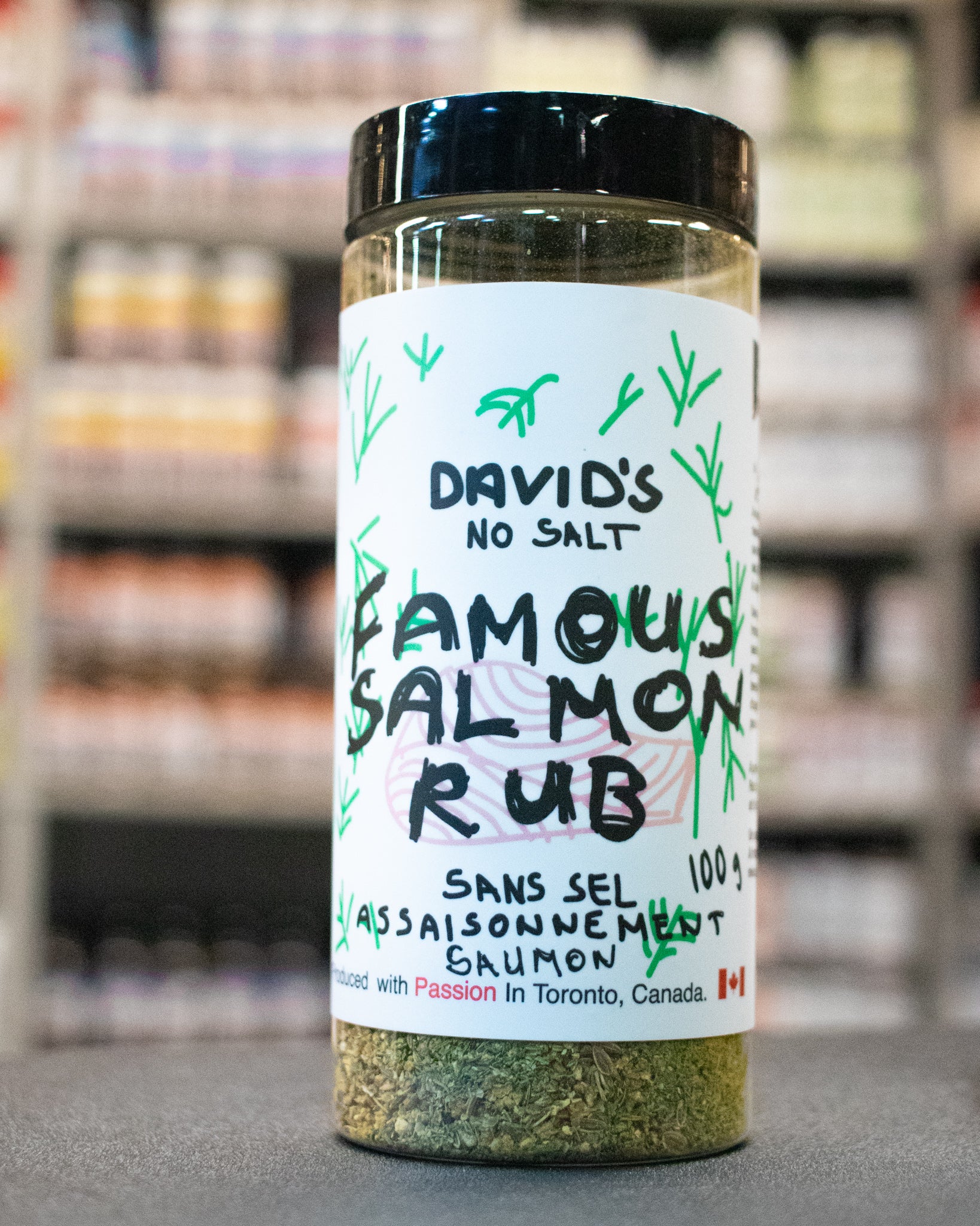 David's No Salt Famous Salmon Rub 100 g Barbecues Galore