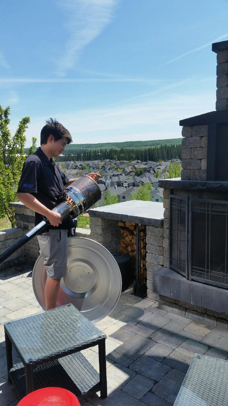 Brander Outdoor Living > Heating > Patio Heaters > Freestanding Brander Black Patio Heater - Propane