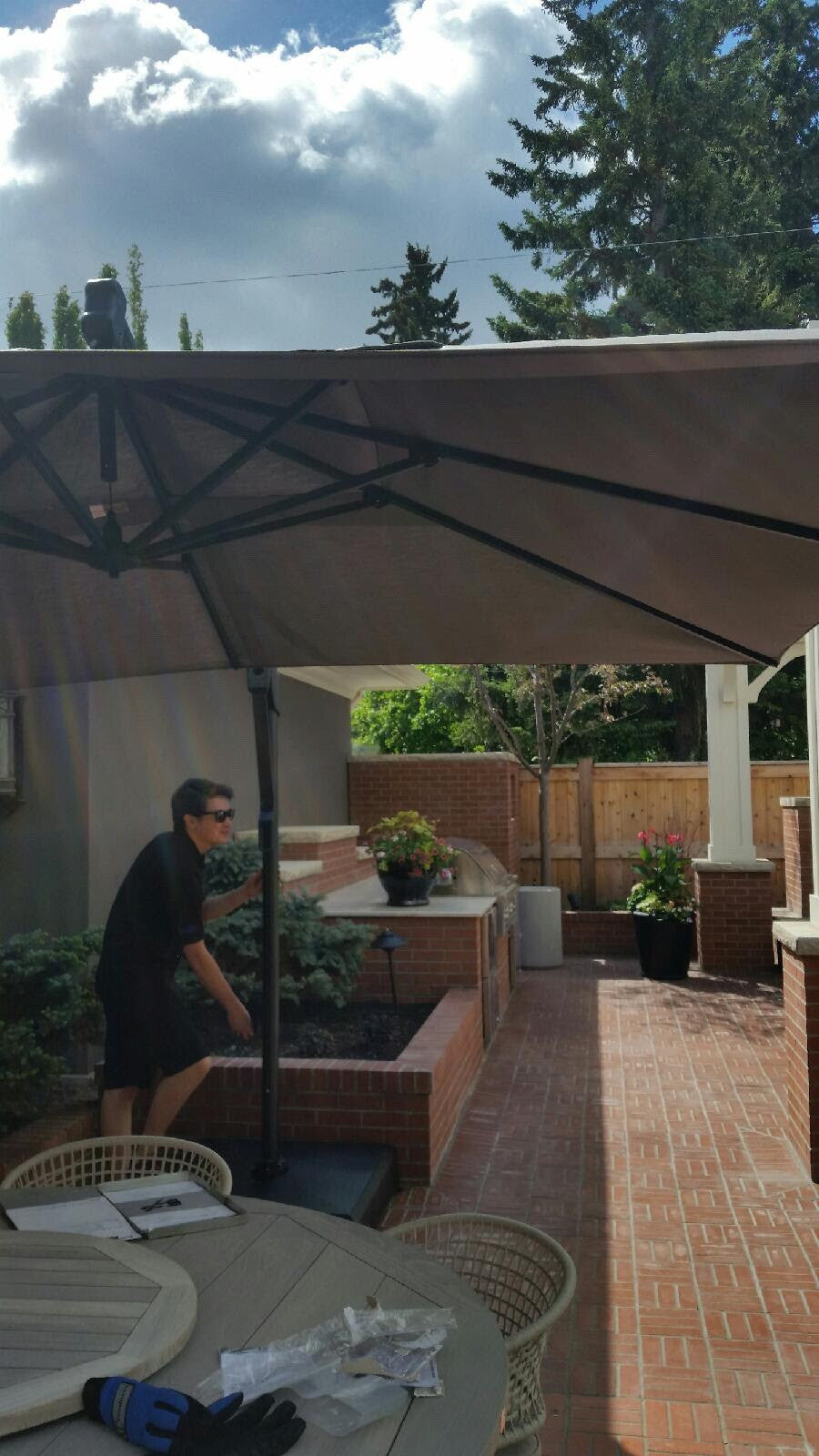 TREASURE GARDEN AKZPSQ11 PLUS CANTILEVER - SQUARE SERIES - 11.5 FT