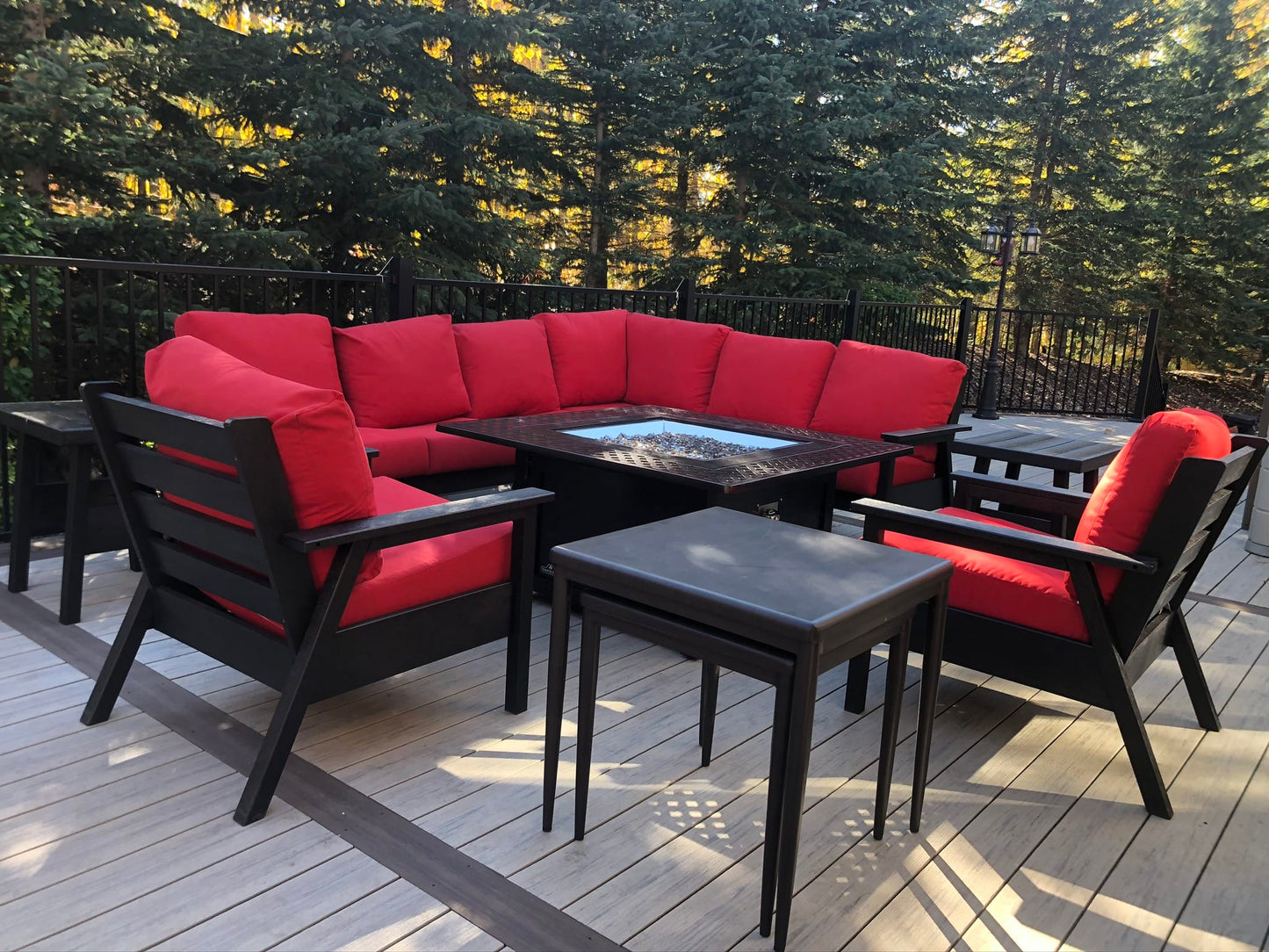 Napoleon Outdoor Living > Firepits > Gas Firepits Napoleon Square Kensington Fire Table