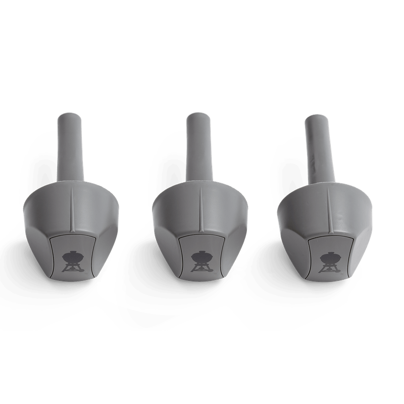 Weber Knobs and Handles Weber 81168 Grey Plastic Control Knobs - Genesis 310/320