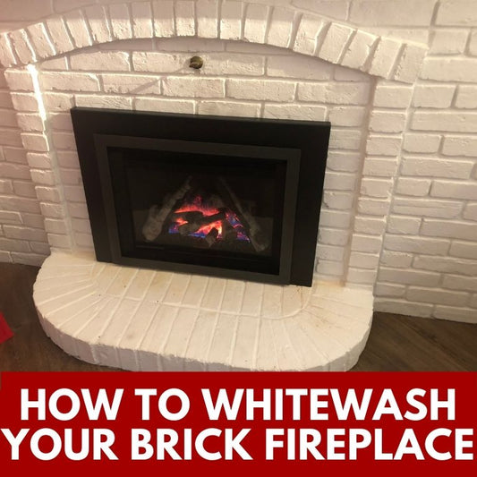 How to Whitewash Your Fireplace Brick