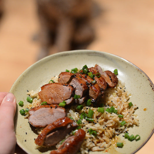 Sake-Glazed Grilled Duck Breasts