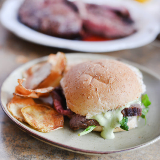 Flank Steak Sandwiches with Horseradish Mayo