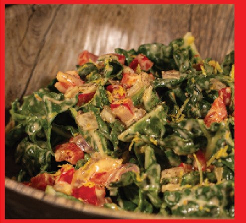 Grilled Jamaican Style Collard Greens