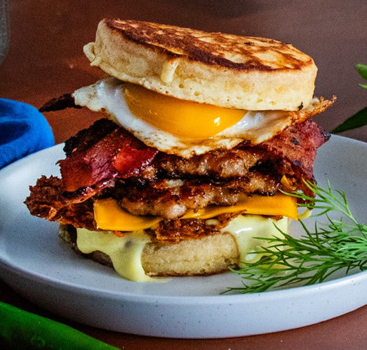 Barbecue Breakfast Smash Burger Recipe