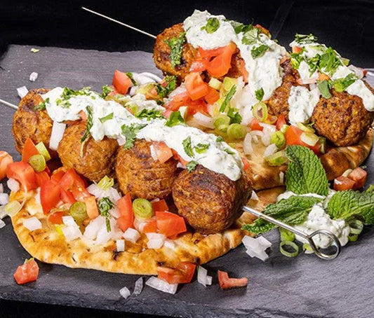 Mediterranean Meatball Kabobs