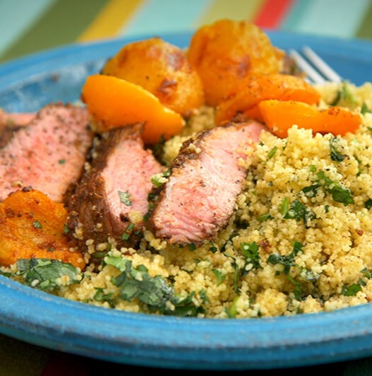 Moroccan Lamb Steaks Recipe
