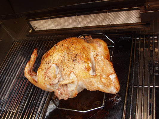 Indirectly cooked turkey