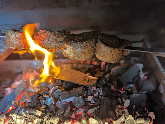 Brazilian Picanha Steak Over Charcoal