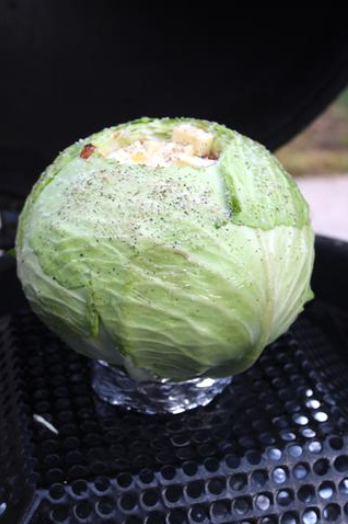 Barbecued cabbage