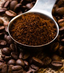 Ground coffee