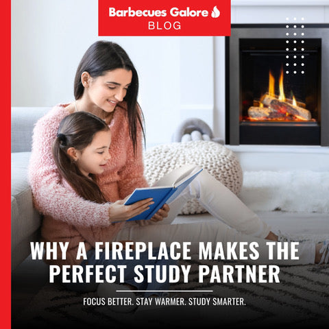 Why a fireplace makes the perfect study partner