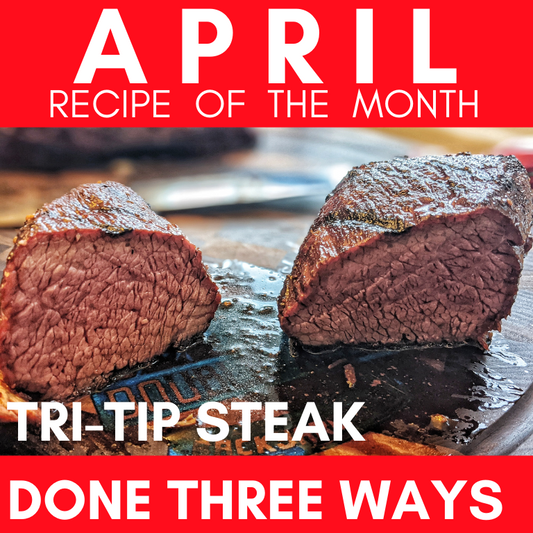 Tri-Tip Steaks Done 3 Ways: Barbecue Style, Coffee Rub, and Molasses and Chili
