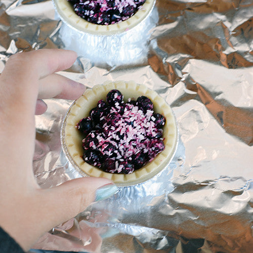 Blueberry Coconut Grilled Tarts