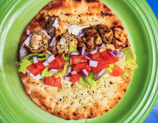 Barbecued Greek Chicken Souvlaki Skewers with Homemade Tzatziki Recipe |  Recipe of the Month