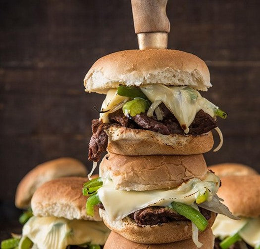 Venison Philly Cheesesteak Sliders