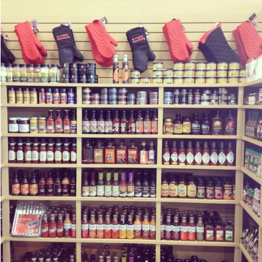 Selection of spices and sauces