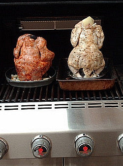 Dry barbecued turkeys