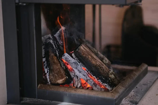 open fireplace canadian home