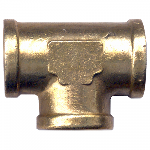 Brass Fitting - 101C 3/8" Female Pipe Thread Forged Tee