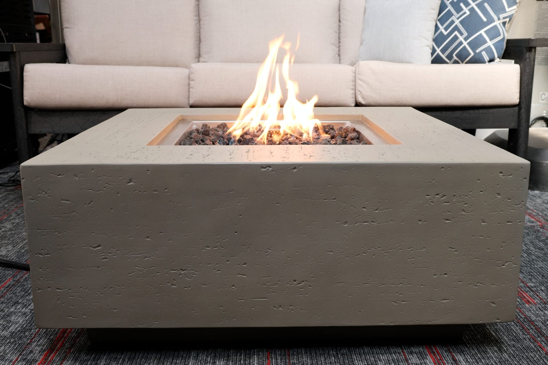1867 Outdoor Living > Firepits > Gas Firepits 1867 Edward Squar Fire Table