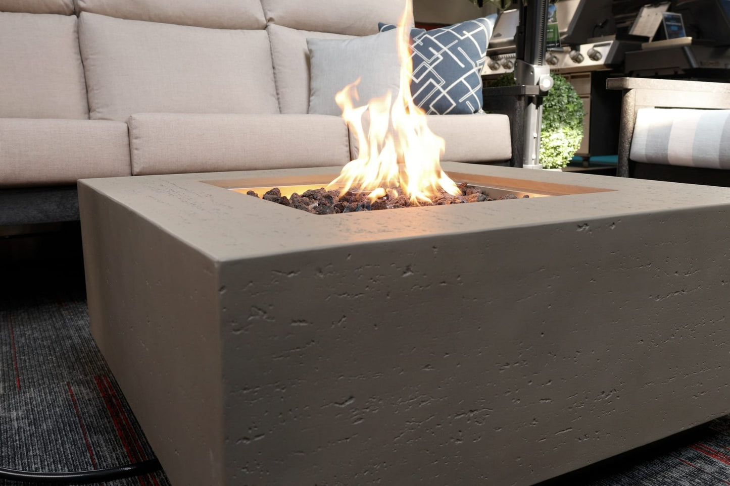 1867 Outdoor Living > Firepits > Gas Firepits 1867 Edward Squar Fire Table