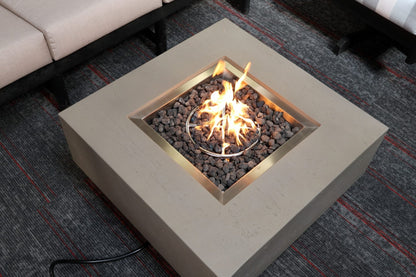 1867 Outdoor Living > Firepits > Gas Firepits 1867 Edward Squar Fire Table