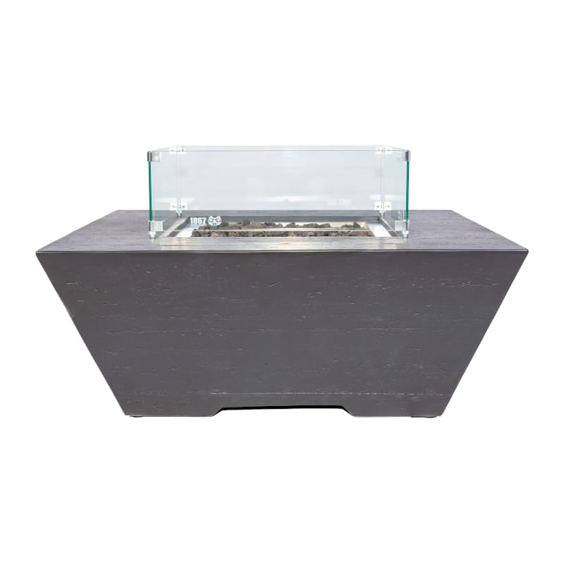 1867 Outdoor Living > Firepits > Gas Firepits 1867 O'Hara Fire Table Coffee Black w/Fabric Cover