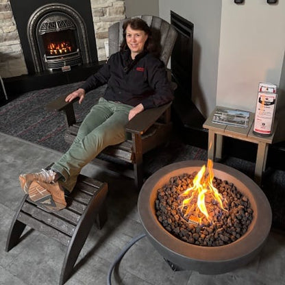 1867 Outdoor Living > Firepits > Gas Firepits 1867 The Hayward Round Fire Bowl