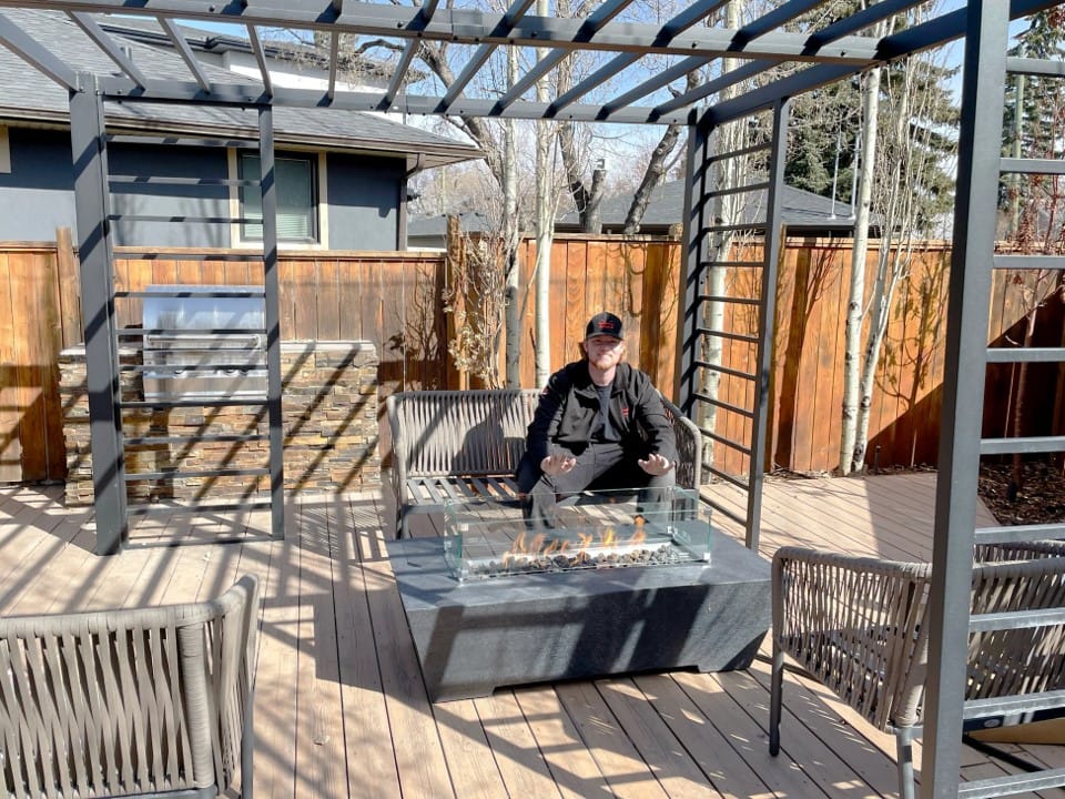 1867 Outdoor Living > Firepits > Gas Firepits 1867 The Sonny Trapezoid Fire Table