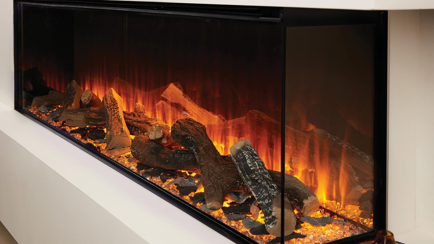 British Fires New Forest 63" Electric Fireplace